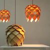 modern decorative wood hanging lamp interior