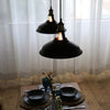 black vintage industrial hanging lamp edison fitting