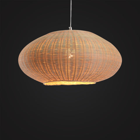Handcrafted Sphere Bamboo Hanging Lamp, Modern Design