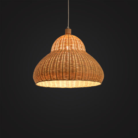 Handcrafted pear shape Bamboo Hanging Lamp, Modern Design