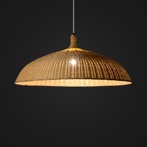 Large Handcrafted Bamboo Pendant Lamp
