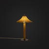 mushroom bamboo wood desk lamp modern lighting design