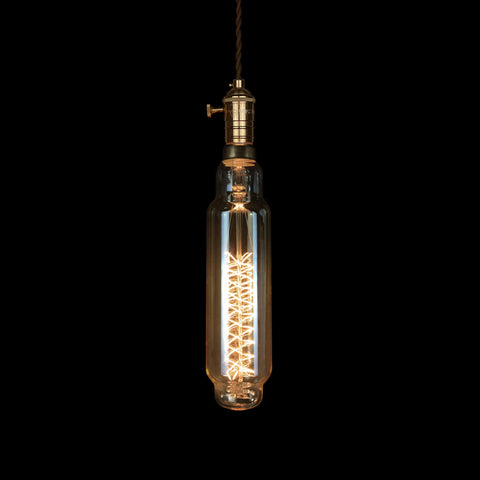 industrial style oversize tubular Edison Light Bulb lighting interior design