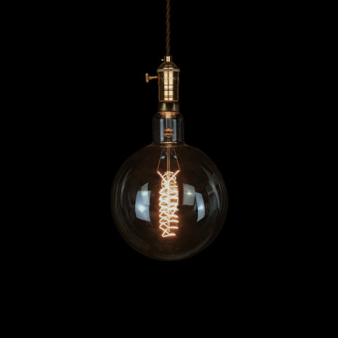 Vintage oversize Globe Filament Edison Bulb, Hanging Lamp Fixture