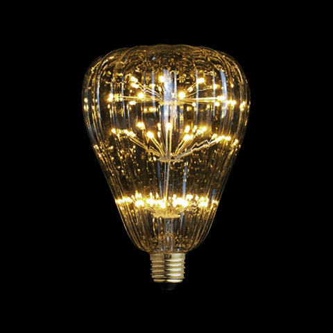 modern pumpkin led light bulb lighting fixture edison lamp