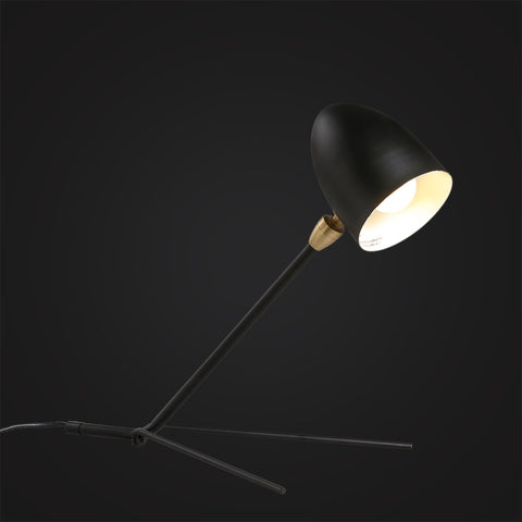 black simple desk lamp interior design Scandinavian home decor