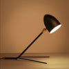 black simple table lamp Scandinavian office interior 
