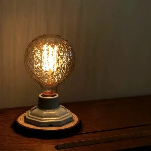 Pineapple LED Wood Lamp