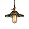 industrial vintage green glass pendant light ceiling lamp
