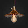 warehouse vintage brass glass ceiling lamp