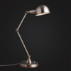 silver industrial desk lamp working table interior lighting 