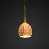 nordic bottle shaped bamboo and wood hanging lamp