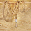 industrial rustic Manila hawser rope edison hanging pendant