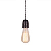Black E27 Porcelain lamp holder modern kitchen edison pendant lighting 