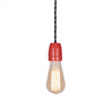 Red E27 Porcelain lamp holder edison hanging lighting fixture