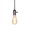 E27 black pendant light holder Edison lamp fitting