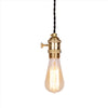 vintage industrial E27 Brass Copper Keyed Lamp Holder edison lamp