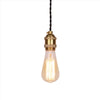 antique E27 brass copper edison bulb socket pendant lamp lighting kit