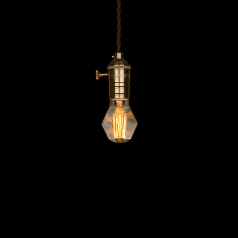 vintage style Hexagon edison light bulb hanging lamp interior design 