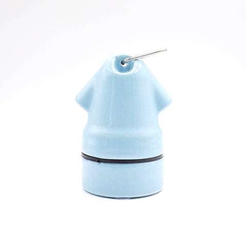 Blue Porcelain Mushroom Lamp Holder