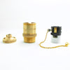 Brass Copper Lamp Holder Zipper Switch
