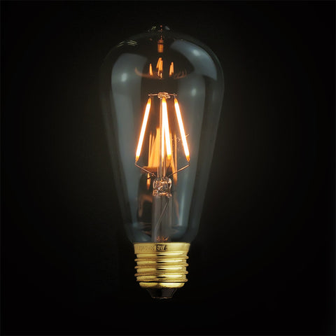 vintage led edison filament teardrop light bulb