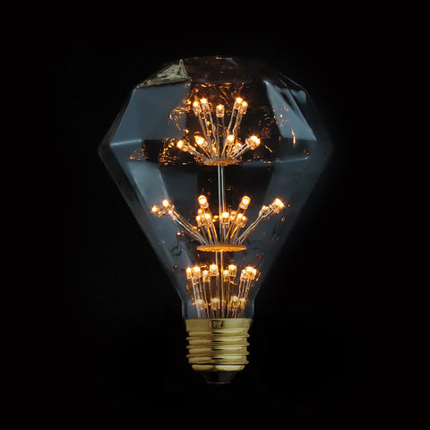 Vintage Diamond Edison LED bulb lamp fixture 