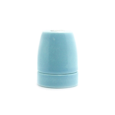 Blue E27 Porcelain lamp holder edison lamp fixture