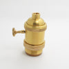 E27 Brass Copper Keyed Lamp Holder 