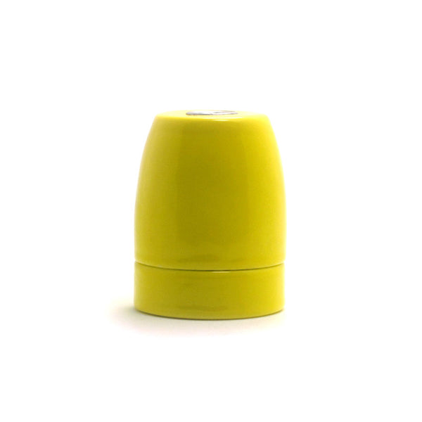 yellow E27 Porcelain lamp holder, Drop lighting fixture