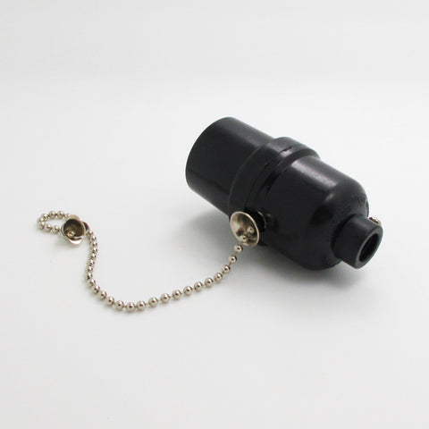 black Edison E27 Bakelite electrical Lamp socket