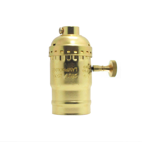 Brass Aluminium Keyed Bulb Holder