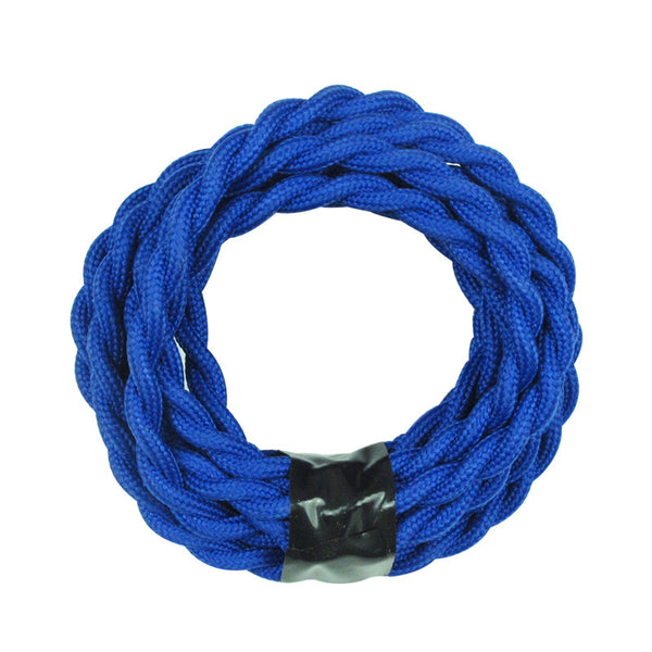 blue twisted flex cable electrical cord lamp