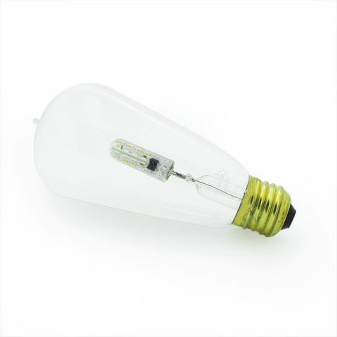 E27 clear glass LED edison bulb fixture