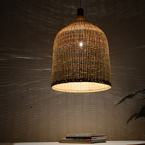 modern bamboo and wood hanging lamp home decoration