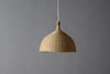 modern wood and bamboo pendant light