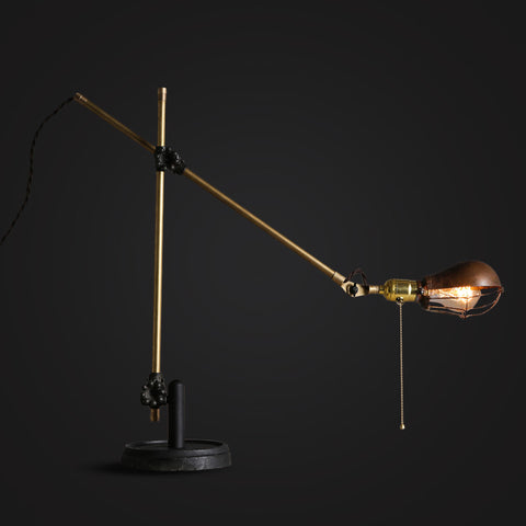 industrial vintage two arms desk lamp