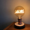 Hello LED Wood Lamp