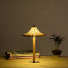 mushroom bamboo wood tabe lighting modern home decor