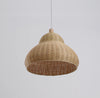 pear shape modern bamboo wood ceiling lamp interior design 