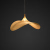 hat shape bamboo and wood pendant lamp