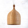 modern bamboo wood pendant lamp