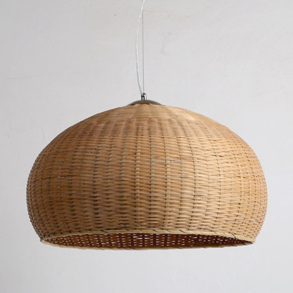 large bamboo wood ceiling lamp