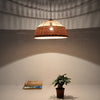 large bamboo and wood ceiling lamps