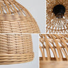 bamboo and wood hanging lights