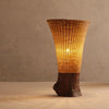 modern bamboo wood desk lamp