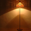 modern wood bamboo stand lamp