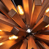 modern ash wood ceiling lamp design