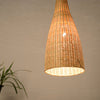 large bamboo wood hanging light
