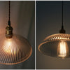 vintage industrial glass ceiling lampshade lighting fixture